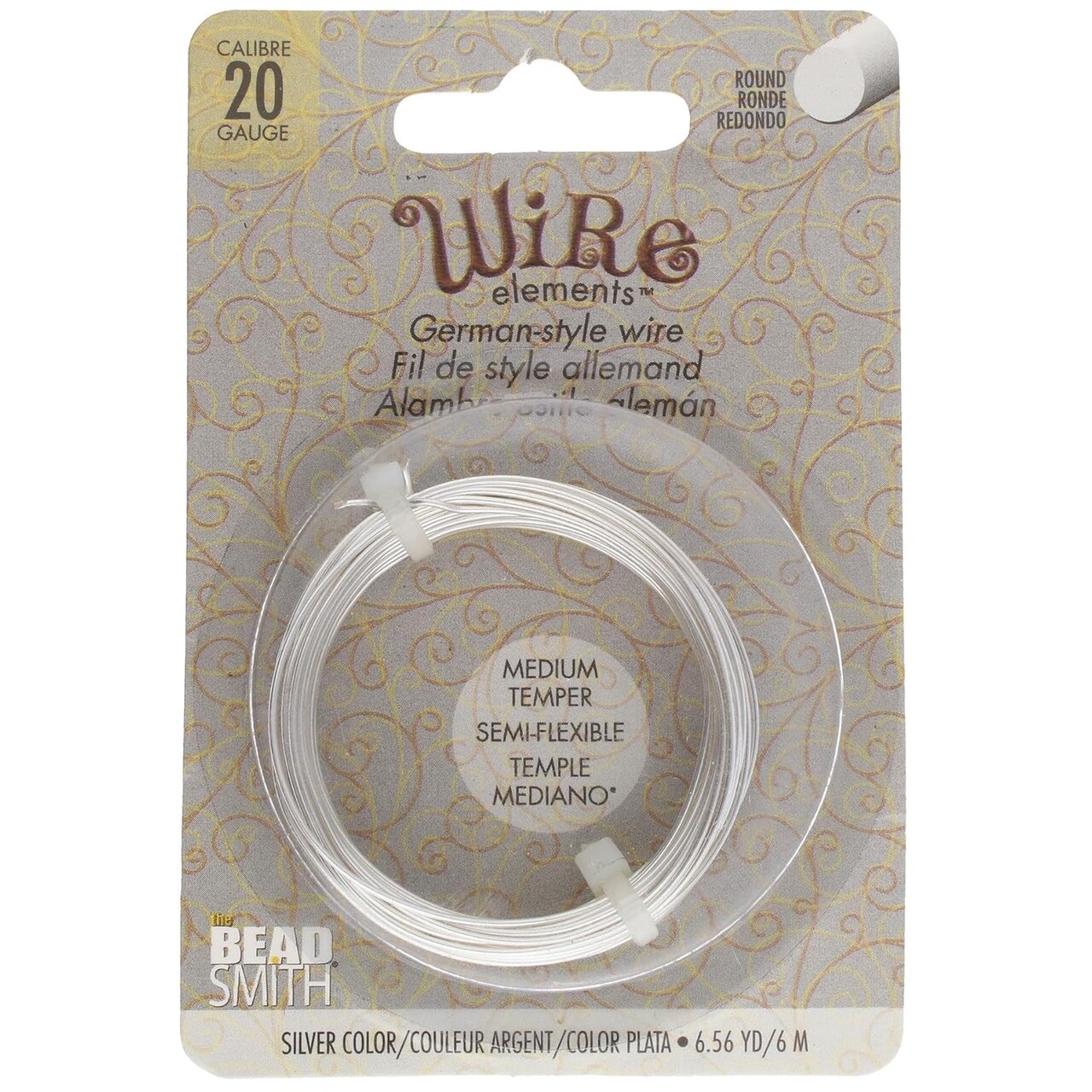 The Beadsmith German-Style Jewelry Wire – Copper Core, Copper Plated -Beading Wire Used to Jewelry Making, Wire Wrapping, Sculpting, Floral, and DIY Arts & Crafts